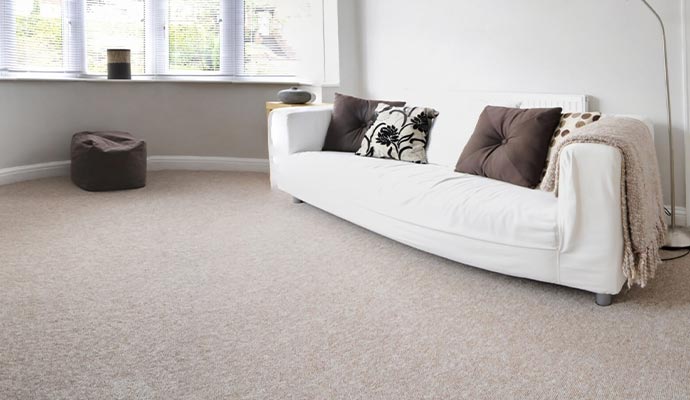 Residential home carpet flooring